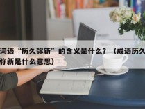 词语“历久弥新”的含义是什么？（成语历久弥新是什么意思）