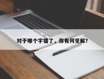 对于哪个字错了，你有何见解？