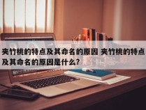 夹竹桃的特点及其命名的原因 夹竹桃的特点及其命名的原因是什么?