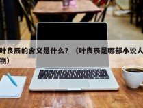 叶良辰的含义是什么？（叶良辰是哪部小说人物）