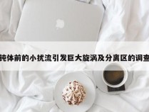 钝体前的小扰流引发巨大旋涡及分离区的调查