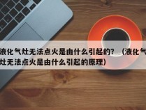 液化气灶无法点火是由什么引起的？（液化气灶无法点火是由什么引起的原理）