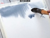 如何运用水彩笔在纸上创造出水墨画的效果