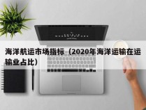 海洋航运市场指标（2020年海洋运输在运输业占比）