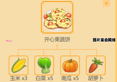 摩尔庄园手游教你制作美味的蔬果饼