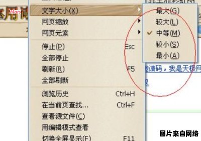 百度网页中如何调整字体大小