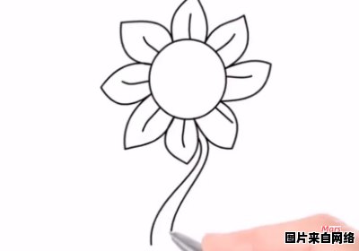 如何绘制简单又生动的向日葵画