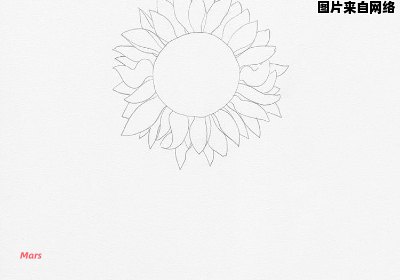 如何绘制简单又生动的向日葵画