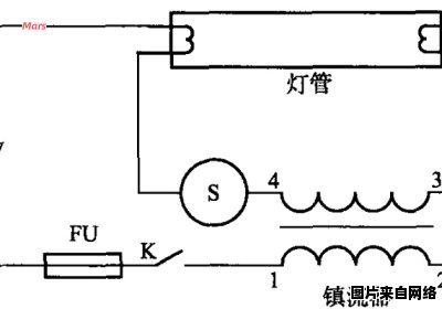 日光灯镇流器的接线示意图和连接方式详解