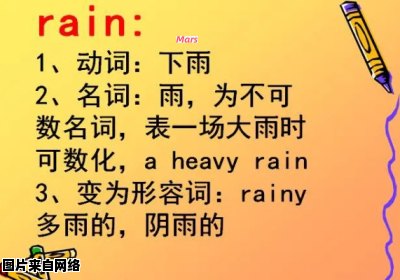 雨天的英文发音应该如何读？