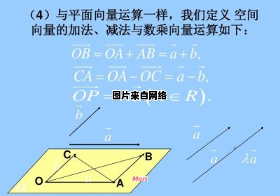 向量的加减运算中的字母公式