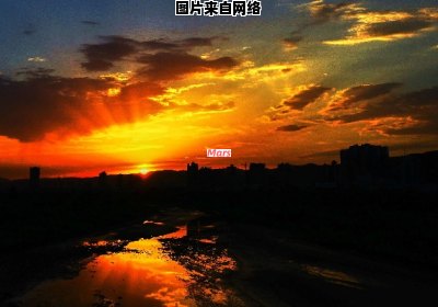 夕阳下的大自然魅力